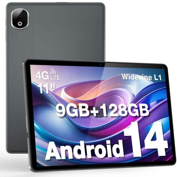 Tactile Tablet - DOOGEE - T30E - 11 inches - Android 14 - 8000mAh - 9GB RAM - 128GB ROM