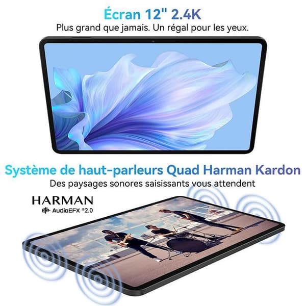 Blackview Tab 18 Touch Tablet 11,97 tum Android 13 2,4G+5G Wifi, RAM 24GB ROM 256GB-SD 1TB 8800mAh Tablet PC - Grå