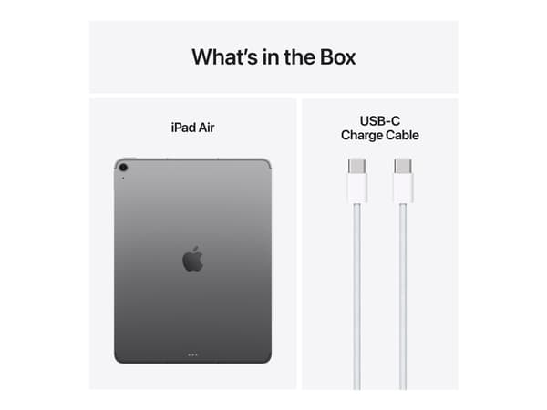 Apple 13-inch iPad Air M3 Wi-Fi + Cellular - Surfplatta - 256 GB - 13" IPS (2732 x 2048) - 3G, 4G, 5G - rymdgrå Grå