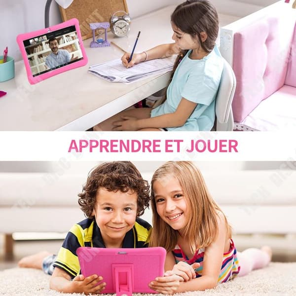 TD Kids Tablet 10 tum 6000mAh med 32GB ROM 1280 x 800P barnsurfplatta med förinstallerade appar föräldrakontroll