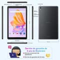 Miniatyrbild 4 av 4: Blackview Tab 50 WiFi Touch Tablet 8 tum HD 8GB+128GB-SD 1TB 5580mAh WiFi 6 Tablet PC Android 13 - Grå