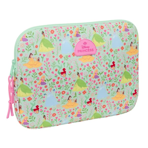 Laptop cover Disney Princess Bloom Grøn Pink 15,6'' 39,5 x 27,5 x 3,5 cm