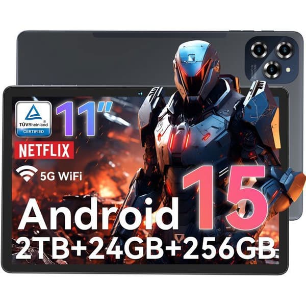 Tablett Tactile TABWEE W90 11" FHD, 1920*1200, RAM 24Go ROM 256Go-SD 2To, Kameror Al 8MP + 16MP, Android 15, 8000 mAh, WiFi 6