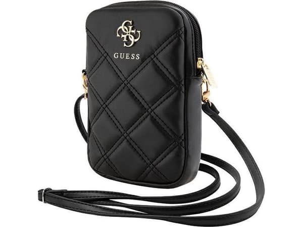 Guess Torebka GUWBZPSQSSGKczarny/black Zip Quilted 4G