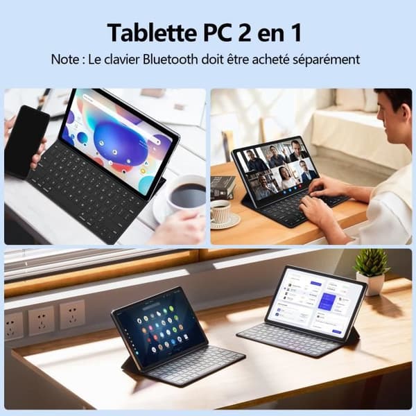 Tablet - HOTWAV Pad 8 10.4 '' Skärm 2K 8GB+256GB 7500mAh Android 13 Octa Core 4G Dual SIM/GPS/WIFI - Grå