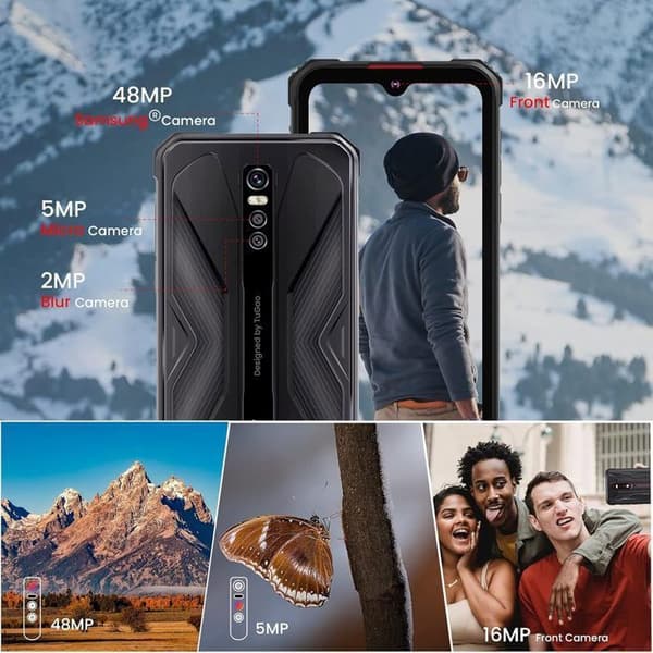 Okrossbar surfplatta - HOTWAV Cyber 9 Pro - Android 11 - 8GB+128GB - 7500mAh 16MP+48MP kamera - 4G Dual SIM- REFURBISHED