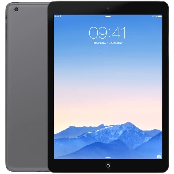iPad Air Space grey WIFI + Cellular 32GB Klass A 100% batteri (refurbished)