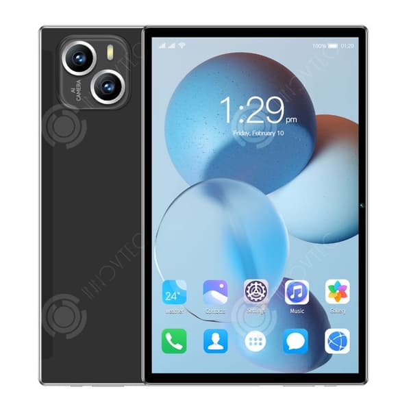 INN Tablet 11 tum Android 7.1 4000mAh 2GB RAM 16GB ROM Kamera 0.3MP+2MP 1280x800 Quad Core IPS-skärm Svart Touch Tablet
