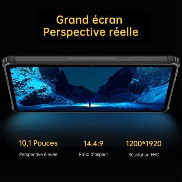 Oukitel RT5 Rugged Touchscreen Tablet 8GB RAM+256GB ROM 10.1" Skärm 10000mAh Batteri Dual SIM 4G LTE WIFI Tablet PC - Svart