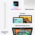 Miniatyrbild 9 av 10: Apple iPad Air 11" M3 1 TB WiFi 2025, stjärnvitt (MCAQ4)
