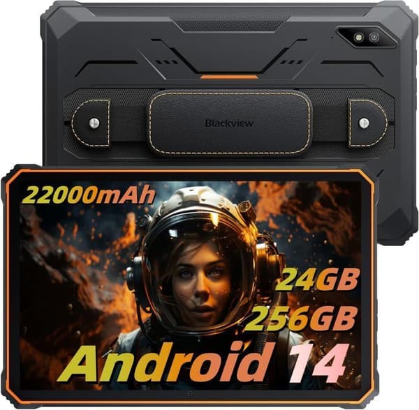 Blackview Active 8 Pro Unbreakable Tablet 10,36" 2,4K FHD+ 16GB+256GB(SD 1TB) 22000mAh(33W) G99 48MP+16MP Android 13 Orange +Stylus