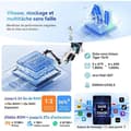 Miniatyrbild 4 av 6: Oscal Pad 100 Pekskärm 12" Android 15 2.4G+5G Wifi RAM 24Go ROM 256Go/SD 2To 9000mAh 16+8MP Dual SIM Grå Med K1 Tangentbord