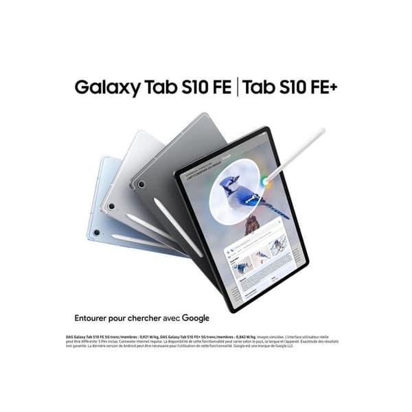 Samsung Galaxy Tab S10 FE+ 13,1" 5G 128 GB Grå