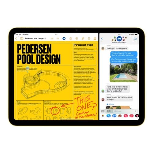 Apple 10.9-inch iPad Wi-Fi - 10:e generation - surfplatta - 256 GB - 10.9" Gul