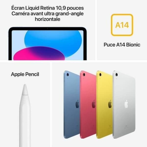 Tablet Apple MCM74NF/A 10,9" A14 64 GB Sølvfarvet