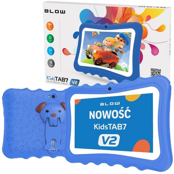 Läsplatta Blow KidsTAB7 V2 BLOW 7" Allwinner A133 4 GB RAM 128 GB Blå Svart Blue