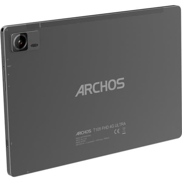 ARCHOS - T105 FHD 4G Ultra 4+128 - 10,5" FHD-skärm - Android 14 - 4GB RAM - 128GB lagring - Grå
