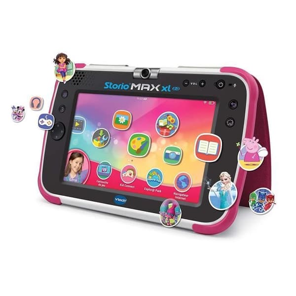 VTECH Storio Max XL 2.0 7" Rosa pedagogisk surfplatta för barn i åldrarna 3 till 11 år