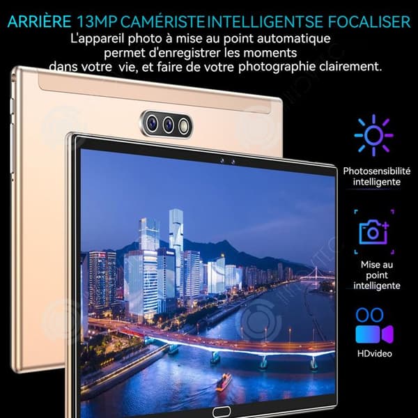 INN Tablet 10,1 tum Android 11 Octa-core 4G LTE 4GB RAM 64GB ROM 5MP+13MP Kamera wifi plug-in kort 5000mAh pekskärm surfplatta