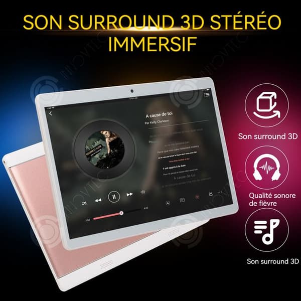 INN Tablet 10,1 tum 8 megapixel främre kamera hållbarhet dual SIM talk-processor octacore bluetooth version 4.1