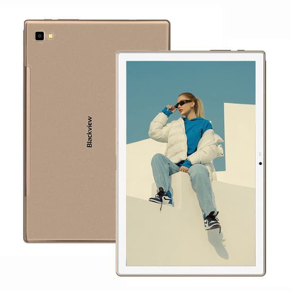 Blackview Tab 8 4G LTE Touch Tablet - 10,1 tum FHD - 4GB RAM + 64GB ROM (128GB TF) - Android 10 - 6580mAh - GPS, Face ID - Guld