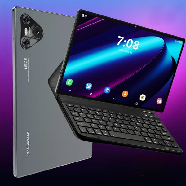 Snapdragon 870-processor, 16 GB RAM,16GB 512GB, Svart med tangentbord