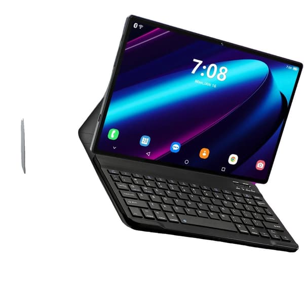 Snapdragon 870-processor, 16 GB RAM,16GB 512GB, Svart med tangentbord
