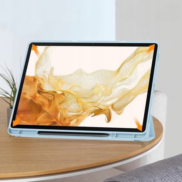 Smart pennfodral i TPU för Samsung Galaxy Tab S10+ S10 Plus (Blå)