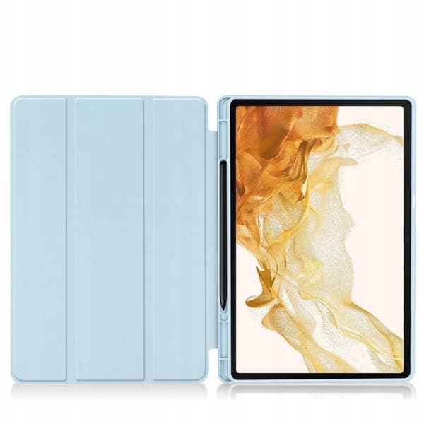 Smart pennfodral i TPU för Samsung Galaxy Tab S10+ S10 Plus (Blå)