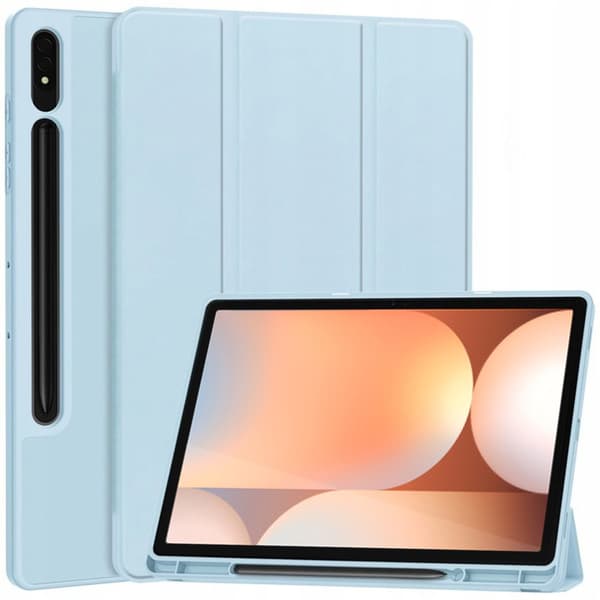 Smart pennfodral i TPU för Samsung Galaxy Tab S10+ S10 Plus (Blå)