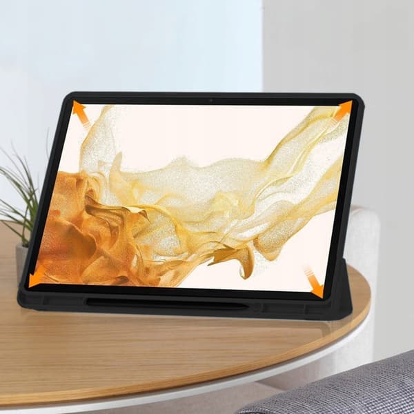 Smart pennfodral i TPU för Samsung Galaxy Tab S10 Ultra (svart)