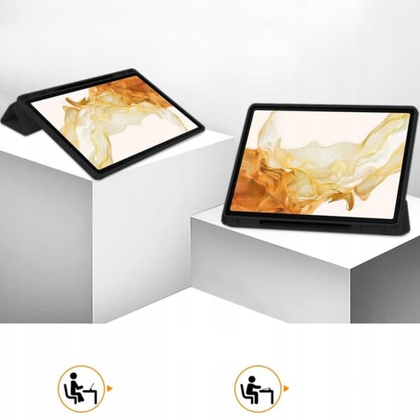 Smart pennfodral i TPU för Samsung Galaxy Tab S10 Ultra (svart)