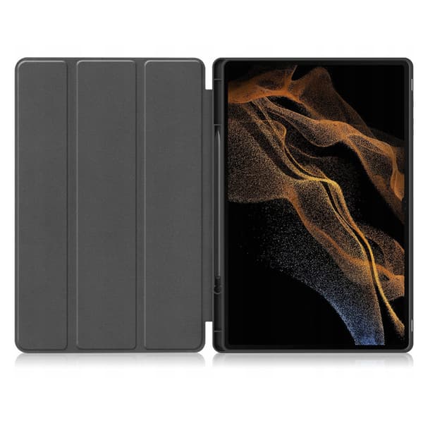 Smart pennfodral i TPU för Samsung Galaxy Tab S10 Ultra (svart)
