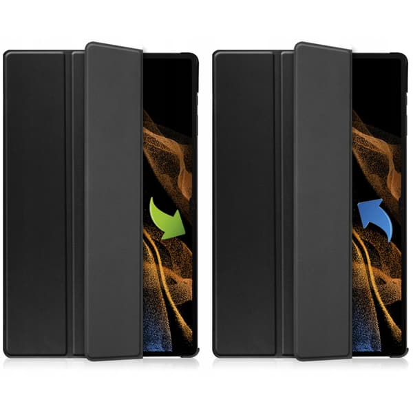 Smart pennfodral i TPU för Samsung Galaxy Tab S10 Ultra (svart)