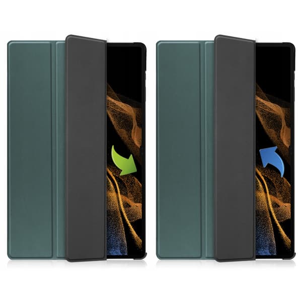 Smart pennfodral i TPU för Samsung Galaxy Tab S10 Ultra (grönt)