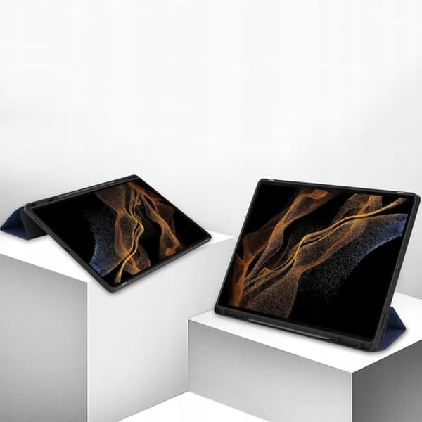 Smart pennfodral i TPU för Samsung Galaxy Tab S10 Ultra (Marinblå)