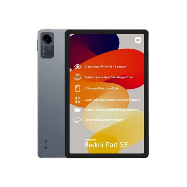 Xiaomi Redmi Pad SE 4/128 Wifi Svart grafit, Grå