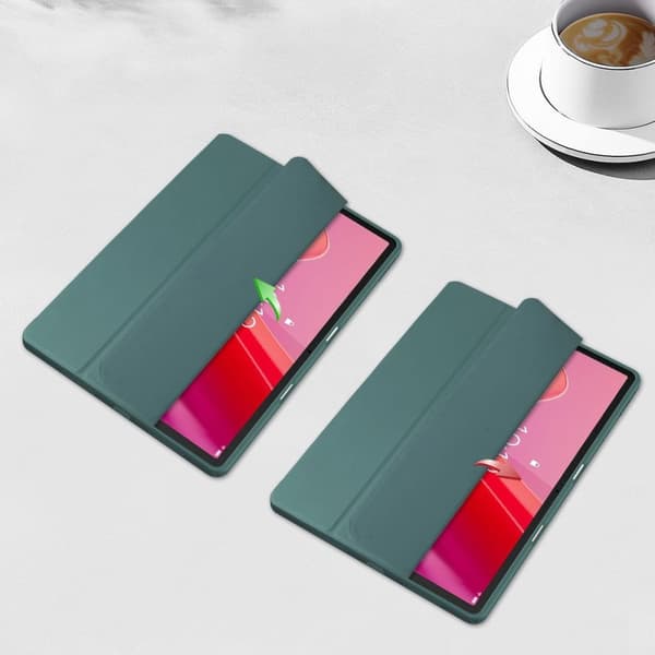 Bizon Case Tab Clear Matt för Lenovo Tab M11 1:a generationen, mörkgrön