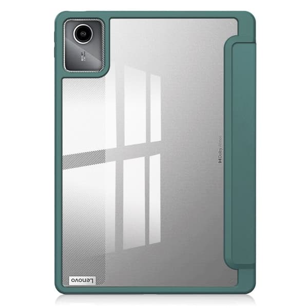 Bizon Case Tab Clear Matt för Lenovo Tab M11 1:a generationen, mörkgrön