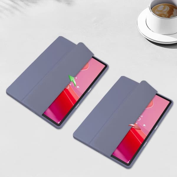 Bizon Case Tab Clear Matt för Lenovo Tab M11 1:a generationen, lavendel