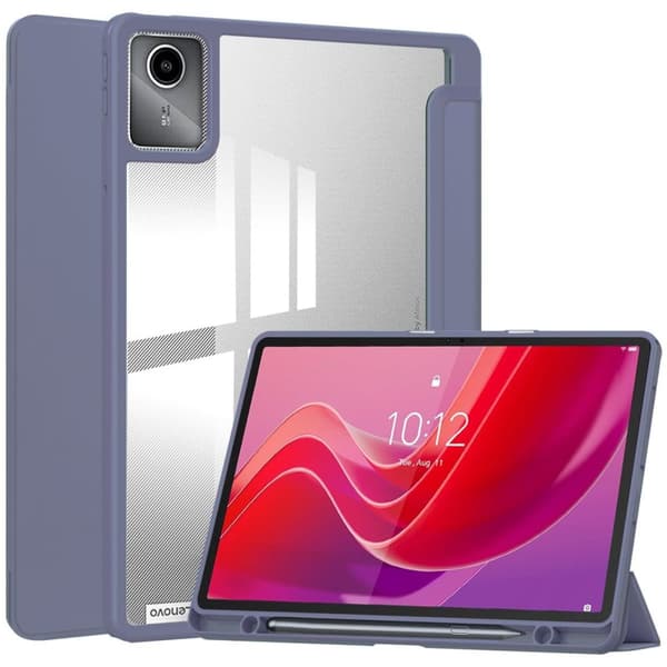 Bizon Case Tab Clear Matt för Lenovo Tab M11 1:a generationen, lavendel