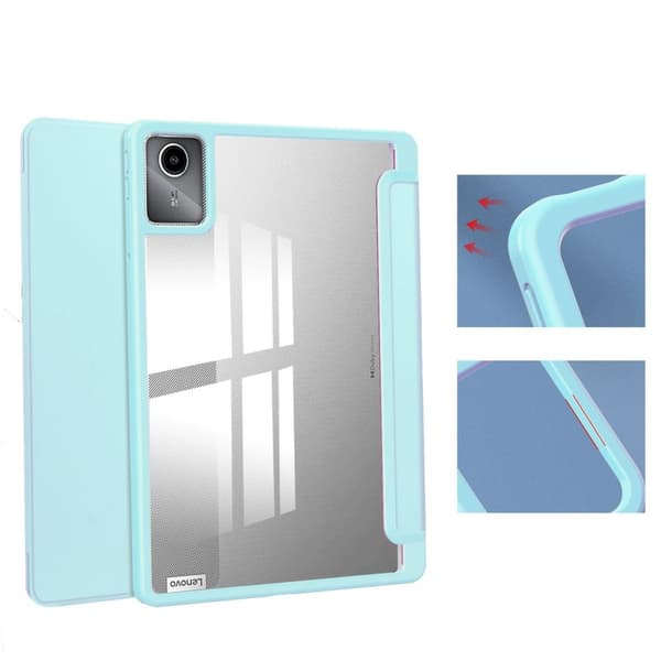Bizon Case Tab Clear Matt fodral för Lenovo Tab M11 1:a generationen, blå