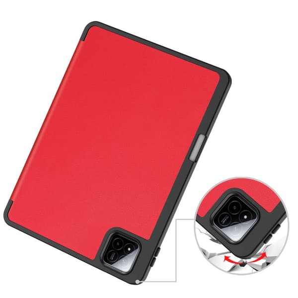 Bizon Case Tab Lizard Flipfodral för Xiaomi Pad 7 / 7 Pro, Röd