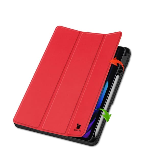Bizon Case Tab Lizard Flipfodral för Xiaomi Pad 7 / 7 Pro, Röd