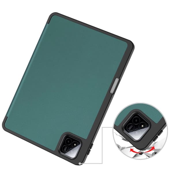 Bizon Case Tab Lizard Flipfodral för Xiaomi Pad 7 / 7 Pro, Mörkgrön