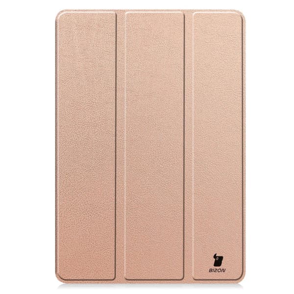 Bizon Case Tab Croc Flip-skal till Xiaomi Pad 7 / 7 Pro, roséguld