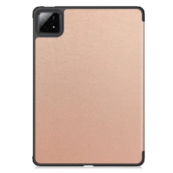 Bizon Case Tab Croc Flip-skal till Xiaomi Pad 7 / 7 Pro, roséguld