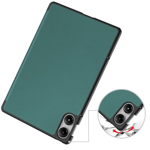 Bizon-fodral med flik Croc för Xiaomi Redmi Pad Pro 12.1, mörkgrön