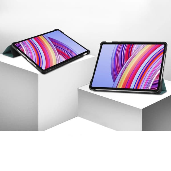 Bizon-fodral med flik Croc för Xiaomi Redmi Pad Pro 12.1, mörkgrön