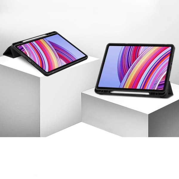 Bizon Case Tab Lizard Flipfodral för Xiaomi Redmi Pad Pro 12.1, Svart